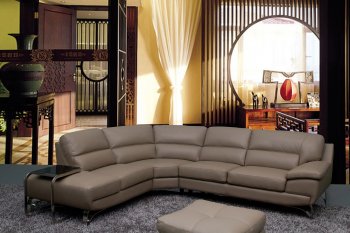 6015 Sectional Sofa in Leather by ESF w/Options [EFSS-6015]