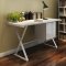 KD18 Modern Office Desk by J&M in White Gloss