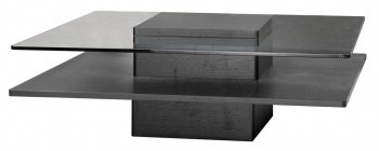 Revere Square Coffee Table by Beverly Hills in Wenge [BHCT-Revere Square Wenge]