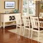 Dover CM3326WC-T Dining Table 5Pc Set in White & Cherry