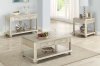 F6372 3Pc Coffee Table & End Table Set in Champagne by Poundex