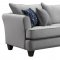 Astaire Sofa & Loveseat Set in Cement Fabric 506301 by Coaster