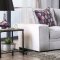 Lorenzo Sofa SM2674 in Light Gray Velvet-Like Fabric w/Options