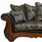 Multi-Tone Fabric Traditional Sofa & Loveseat Set w/Options