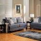 Vincenzo SM2204 Sofa in Slate Blue Fabric w/Options