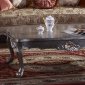 Jewel Coffee Table in Metallic Shine Silver Tone w/Options