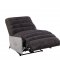 Okzuil Power Recliner 59941 2-Tone Gray Top Grain Leather - Acme