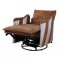 Qalurne Power Recliner 59942 2-Tone Mocha Top Grain Leather Acme