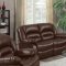 9172 Reclining Sofa in Brown Bonded Leather w/Options