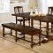 Griselda CM3136 Dining Table in Brown Cherry w/Options