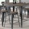 Lela Counter Ht Dinette Set 7Pc CM3529PT in Gray & Light Walnut