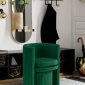 Selena Accent Chair & Ottoman 555 in Green Velvet by Meridian