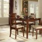 Burnished Cherry Finish Modern Elegant Dinette