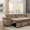 Felicity Sectional Sofa CM6521MC in Mocha Chenille Fabric