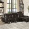 Aeryn Sectional Sofa 52045 in Espresso PU by Acme