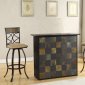 Pansy Bar Table 72660 in Black w/ Stone Inlay by Acme w/Options