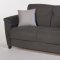 Aspen Rainbow Dark Grey Sofa Bed in Fabric by Sunset w/Options