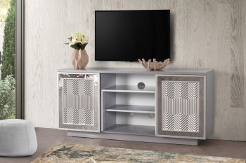 Yonit Media Console in Silver [SFMATV-Yonit Silver]