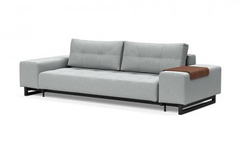 Grand D.E.L. Sofa Bed in Light Gray Fabric by Innovation [INSB-Grand D.E.L.-538]