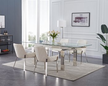 Moda Extension Dining Table by J&M w/Optional Miami Chairs [JMDS-Moda-Miami]