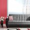 Modern Grey & Black Two-Tone Living Room w/Storage Sleeper Sofa