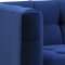 Roma Sofa in Navy Velvet Fabric by TOV