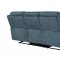 U6024 Motion Sofa & Loveseat Set in Dark Gray Fabric by Global