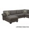 Big Kahuna Sectional Sofa in Charcoal Fabric w/Options