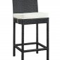 Lift Outdoor Patio Bar Stool Set of 2 Espresso/White by Modway