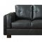 504451 Sawyer Sofa in Black Bonded Leather by Coaster w/Options