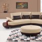 UA131 Sectional Sofa in Bonded Leather by Global Furniture USA