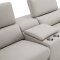 Picasso Power Motion Sofa Silver Gray Leather by J&M w/Options