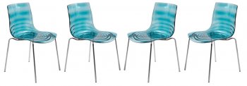 Astor Set of 4 Dining Chairs AC20TBU in Blue by LeisureMod [LMDC-AC20TBU-Astor Blue]