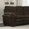 1035 Sofa in Chocolate Microfiber w/Options