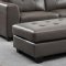 Springer Sectional Sofa 9688 in Grey by Homelegance w/Options