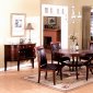 Brown Finish Modern 5Pc Dining Set w/Optional Server