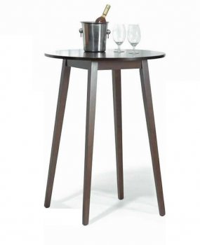 Walnut Finish Modern Round Dining Table [NSDS-WE01401]