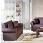 Floris Escudo Sofa Bed in Brown Leatherette w/Optioins