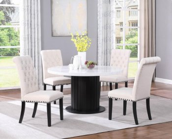 Sherry Dining Room 5Pc Set 115490 by Coaster w/190162 Chairs [CRDS-115490-190162 Sherry]