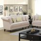 Rayna Sofa CM6779 in Beige Linen-Like Fabric w/Options