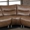 U7532C Sectional Sofa in Walnut Bonded Leather by Global