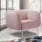 Harlow Sofa 685 in Pink Velvet Fabric by Meridian w/Options