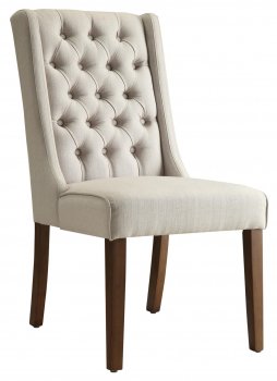 902502 Accent Chair Set of 2 in Beige Fabric by Coaster [CRCC-902502]