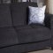 Aspen Talin Black Sofa Bed in Fabric by Sunset w/Options