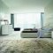 Pavo Cenere Upholstered Bed in Ash Nabuck by Rossetto w/Options