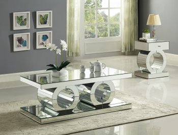 Jocelyn Coffee Table 227 Mirrored Design by Meridian w/Options [MRCT-227 Jocelyn]