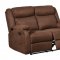 U8303 Motion Sofa in Chocolate Fabric by Global w/Options