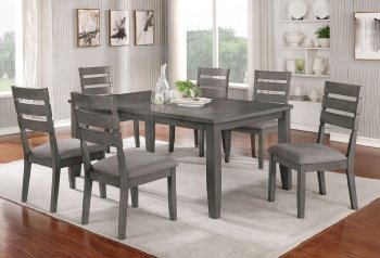 Viana 5Pc Dining Set CM3716T-72 in Gray & Light Gray w/Options [FADS-CM3716T-72-Viana]