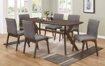 McBride Dining Set 5Pc 107191 in Brown by Coaster w/Options [CRDS-107191 McBride]