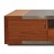 Franco TV Unit in Walnut w/Glass Top by Whiteline Imports